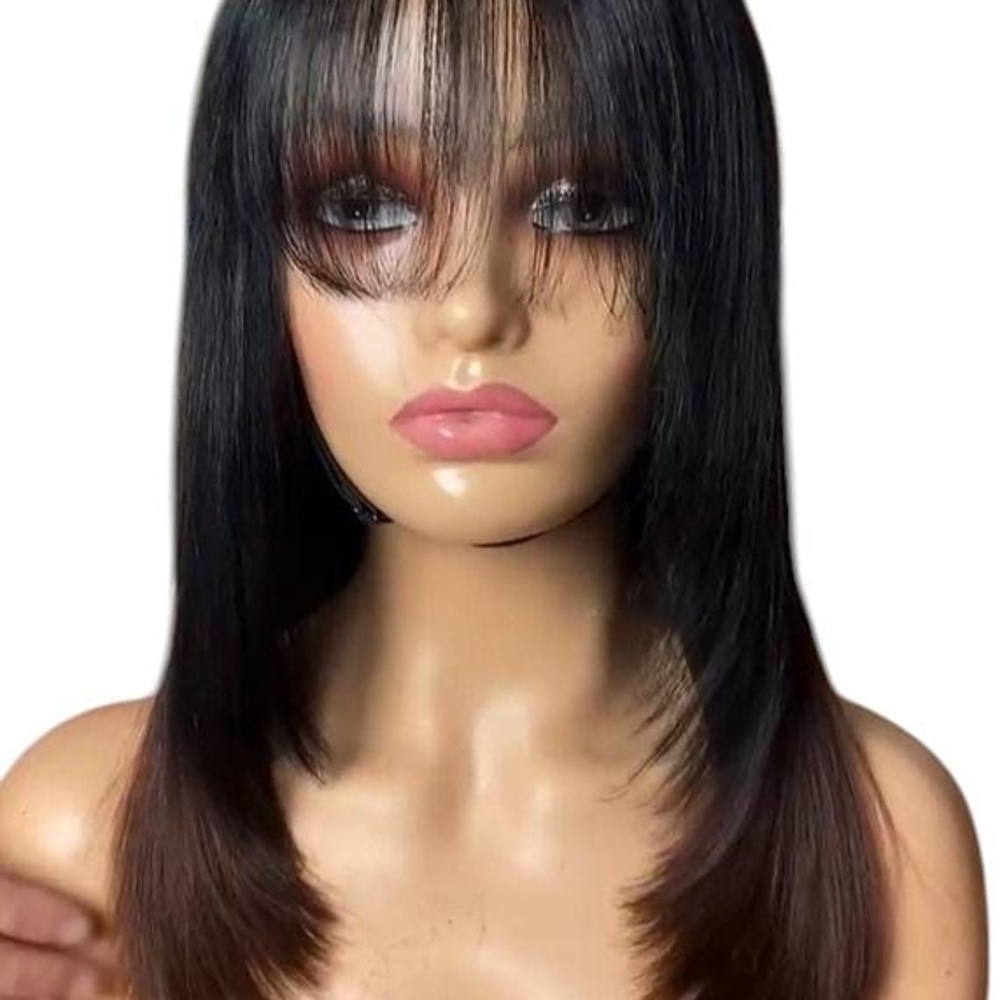 Elegant Black and Brown Women's Hair Wig